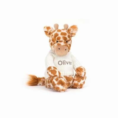 Jellycat Bashful Giraffe with Cream Jumper | DT8254397